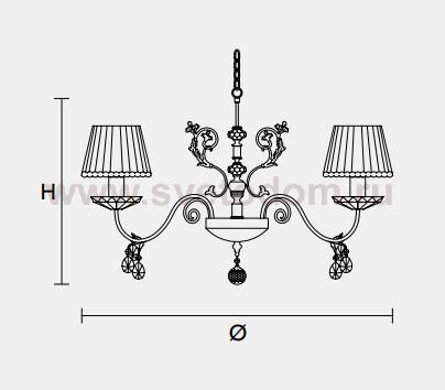 Подвесной светильник Masiero CLASSICA 6020 S5
