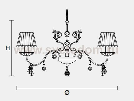 Подвесной светильник Masiero CLASSICA 6020 S8