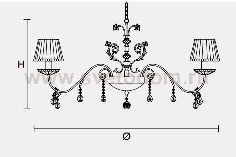 Подвесной светильник Masiero CLASSICA 6025 S12