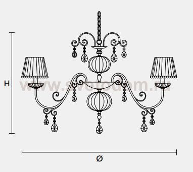 Подвесной светильник Masiero CLASSICA 6030 S10