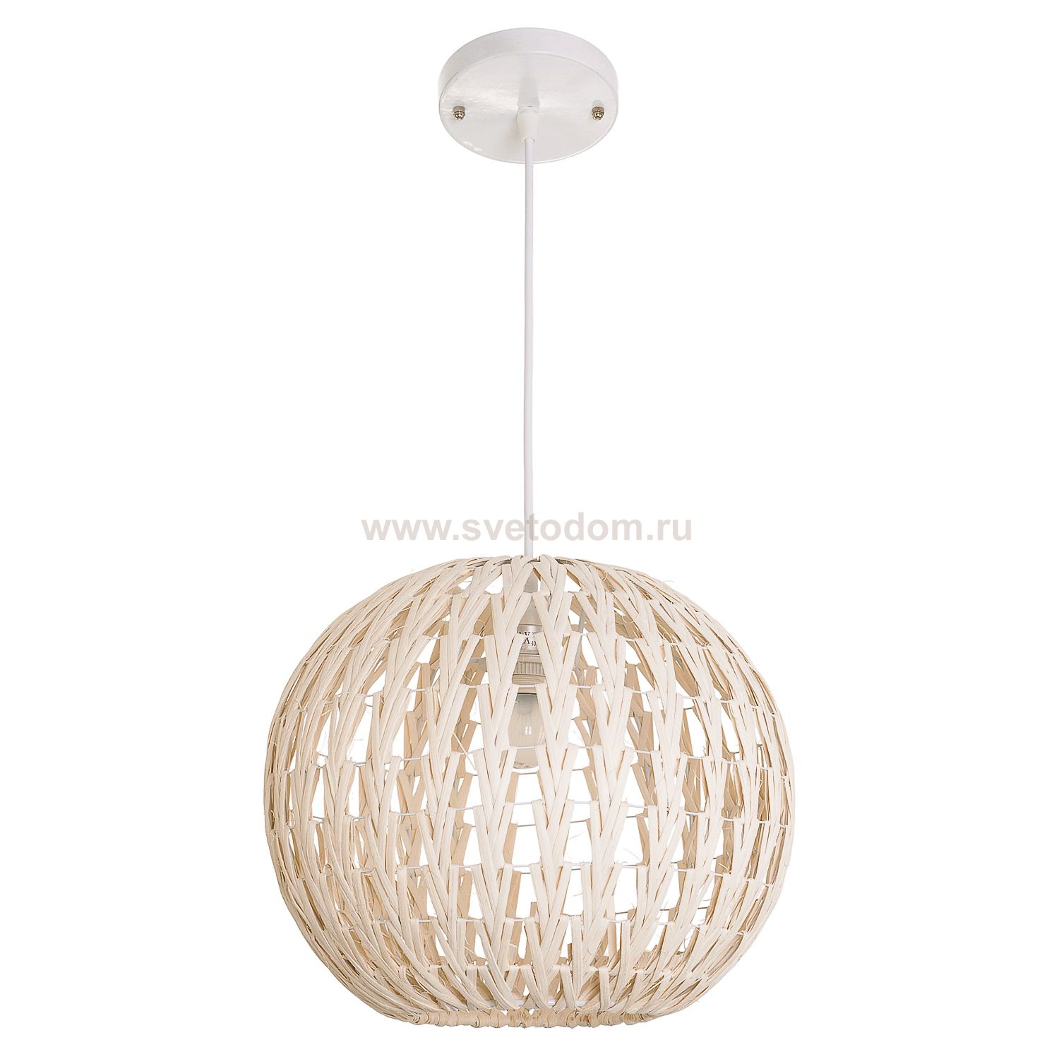 Светильник из ротанга Экономсвет 6040C/1WT