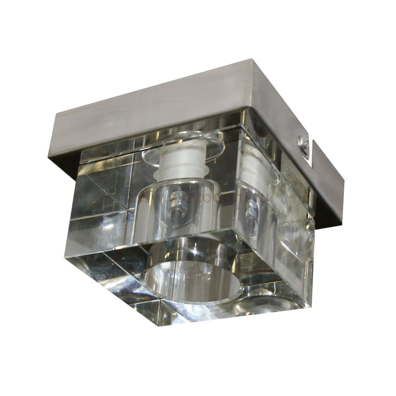 Светильник ДЕЛОС хром w10*10 H7 G4 1*20w 3000К (лампа в комплекте) Kink light 6045-1