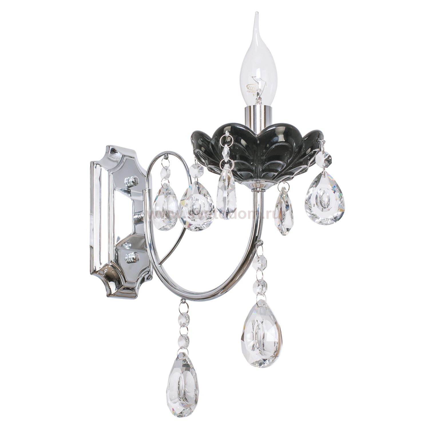 Светильник ЭкономСвет 6047/1wCR+BK WT