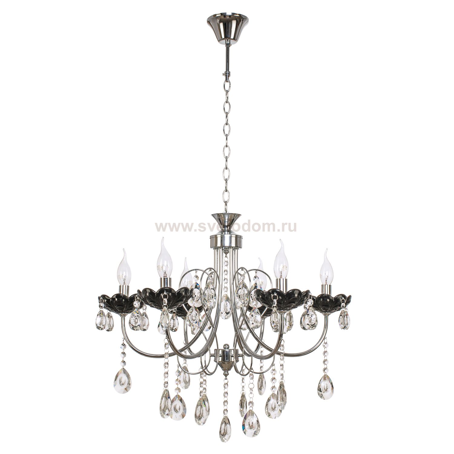 Светильник ЭкономСвет 6047/6CR+BK WT