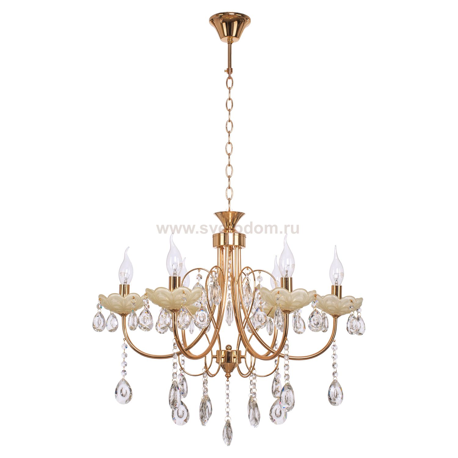 Светильник ЭкономСвет 6047/6FGD+BEG WT