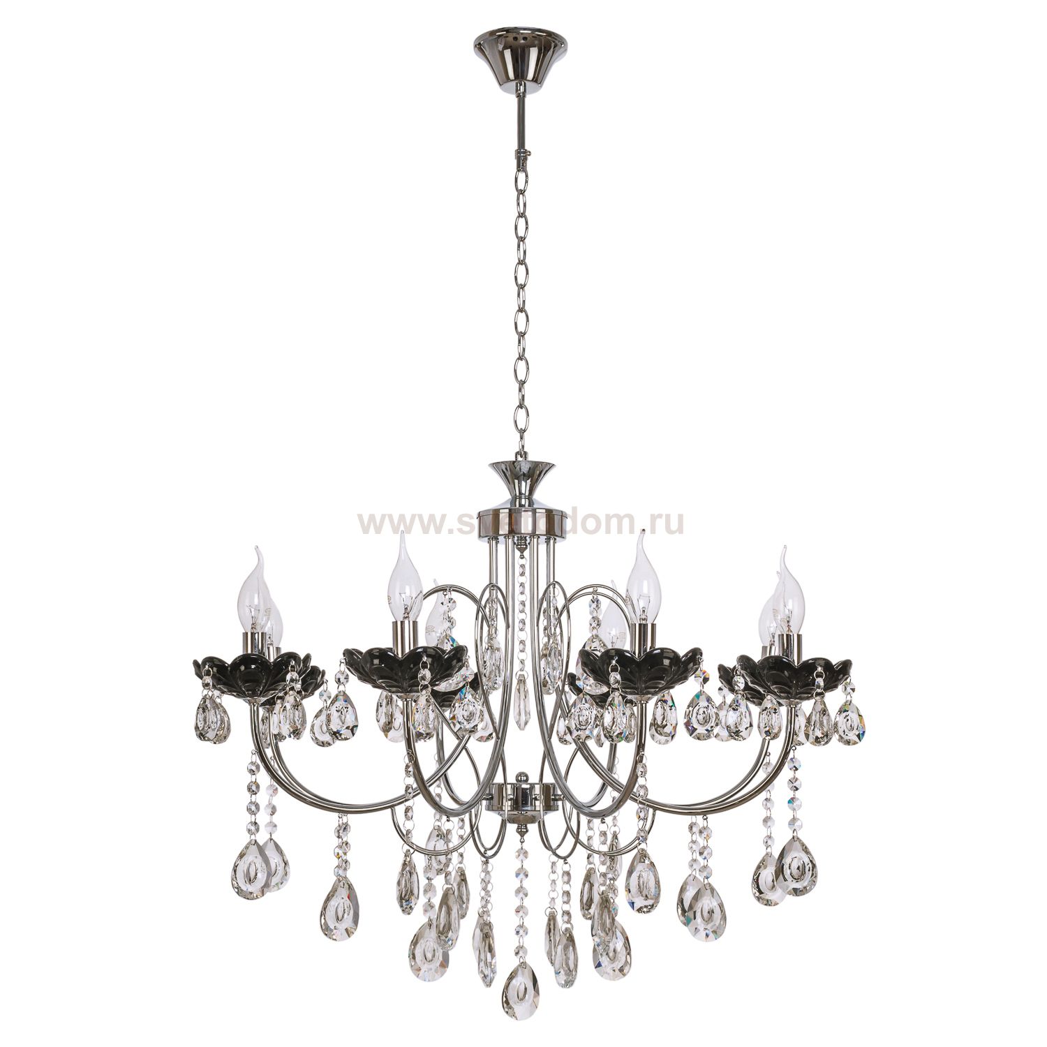 Светильник ЭкономСвет 6047/8CR+BK WT