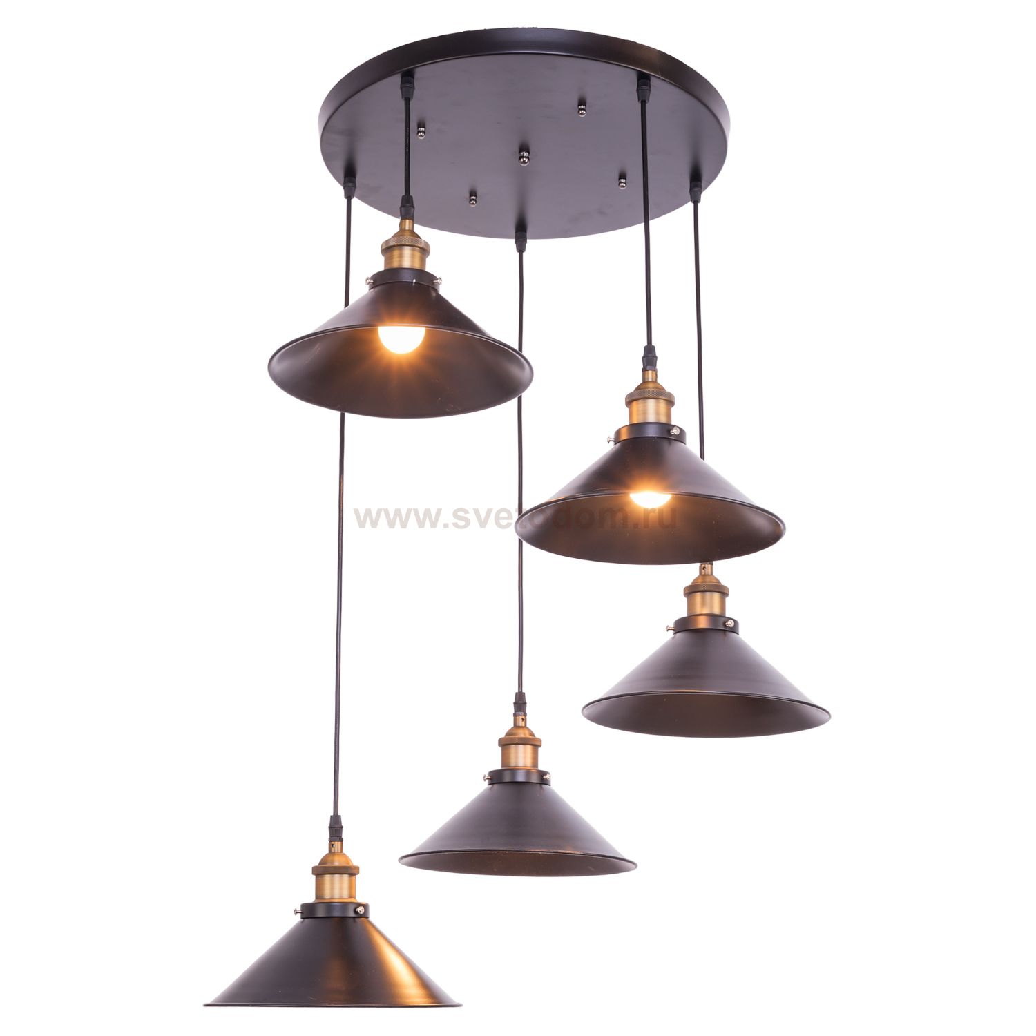 Светильник ЭкономСвет 6048/5BK