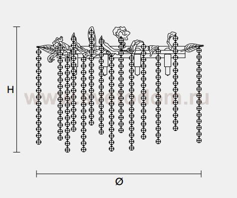 Настенный светильник Masiero CLASSICA 6050 A2+2