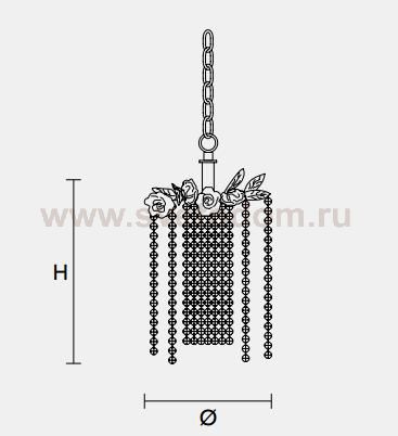 Подвесной светильник Masiero CLASSICA 6050 S1