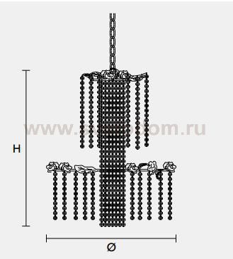 Подвесной светильник Masiero CLASSICA 6052 S6