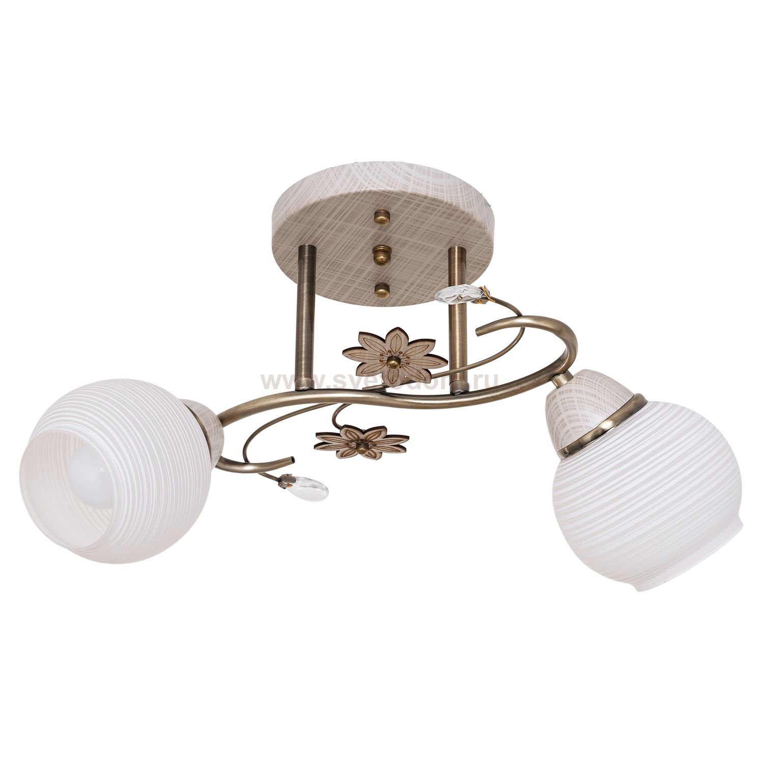 Потолочный светильник Экономсвет 6064M/2AB+BEG WT