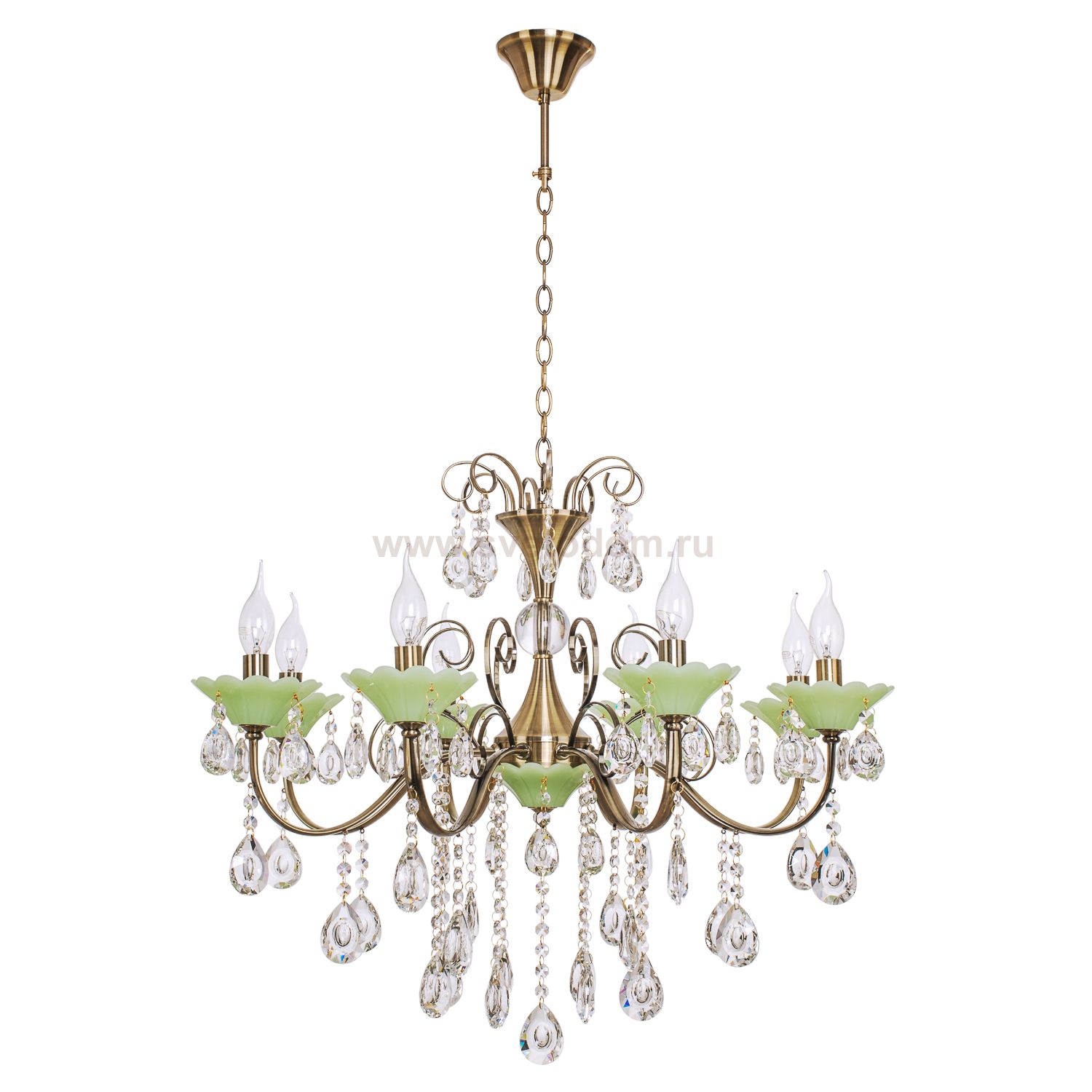 Светильник ЭкономСвет 6069/8AB+GN WT