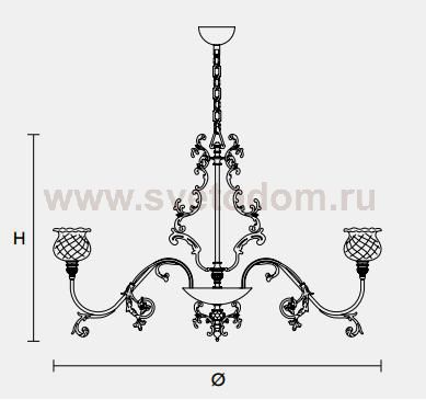 Подвесной светильник Masiero CLASSICA 6080 12