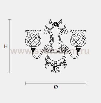 Настенный светильник Masiero CLASSICA 6080 A2