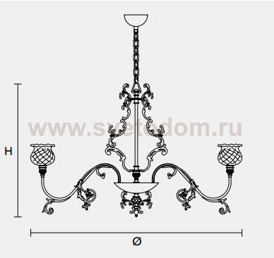 Подвесной светильник Masiero CLASSICA 6085 12