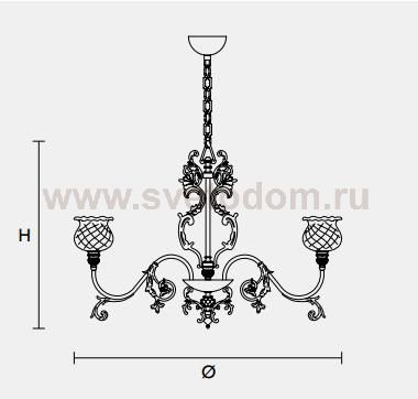Подвесной светильник Masiero CLASSICA 6085 8