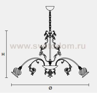 Подвесной светильник Masiero CLASSICA 6090 12