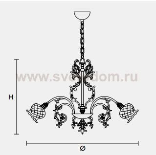 Подвесной светильник Masiero CLASSICA 6090 8