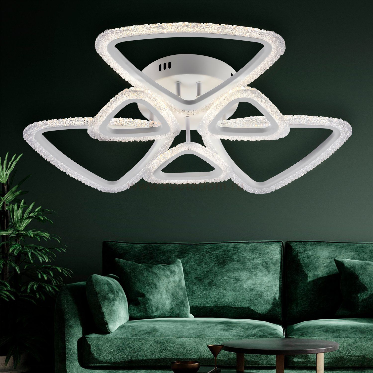 Светильник потолочный Rivoli Alicia 6093-108 светодиодный с пультом 144 Вт 3000К-6000К LED модерн