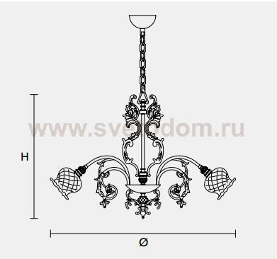 Подвесной светильник Masiero CLASSICA 6095 8