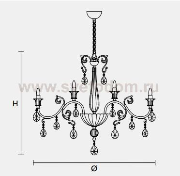 Подвесной светильник Masiero CLASSICA 6100 10+5