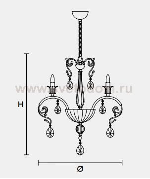 Подвесной светильник Masiero CLASSICA 6100 6