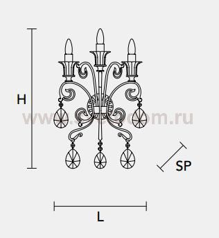 Настенный светильник Masiero CLASSICA 6100 A3