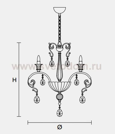 Подвесной светильник Masiero CLASSICA 6105 6