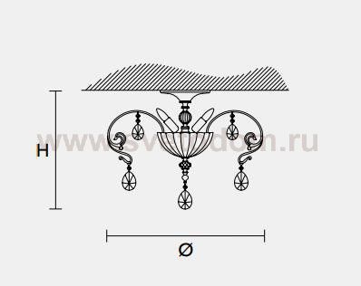 Потолочный светильник Masiero CLASSICA 6105 PL5