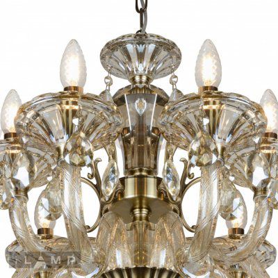 Подвесная люстра iLamp Asia 61079-8+4 Бронзовая