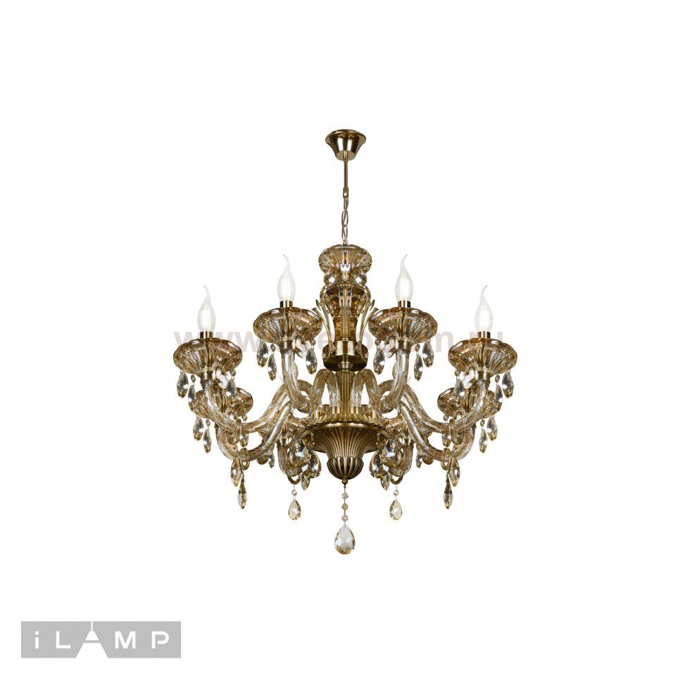 Подвесная люстра iLamp Asia 61079-8 Бронзовая