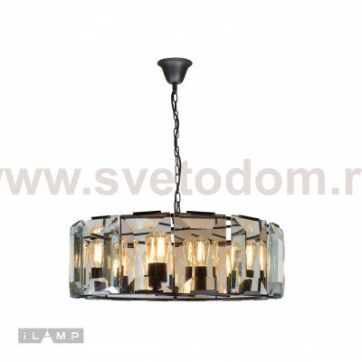 Подвесная люстра iLamp Panorama 6108-780 Черная