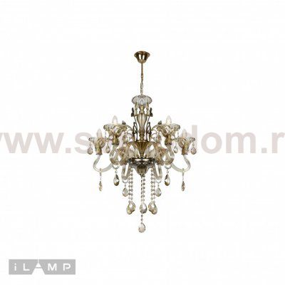 Подвесная люстра iLamp Asia 61082-6 Бронзовая