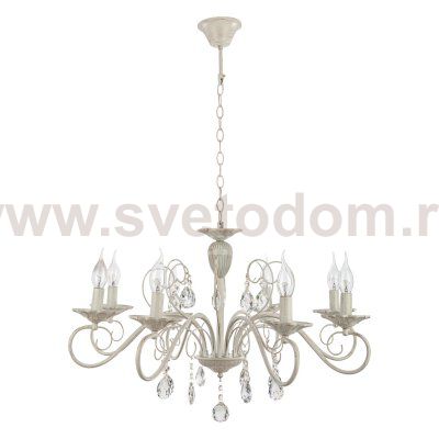 Люстра классическая с хрусталем Экономсвет 6108/8WT WT