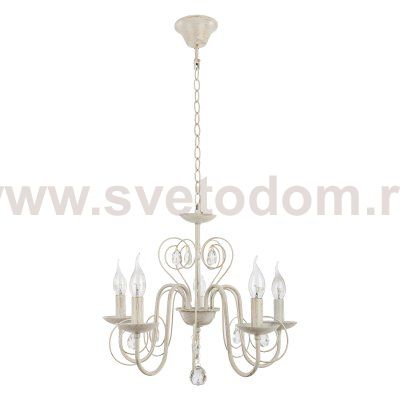 Люстра классическая с хрусталем Экономсвет 6109/5WT WT