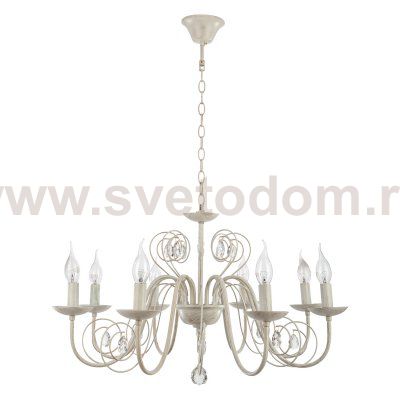 Люстра классическая с хрусталем Экономсвет 6109/8WT WT