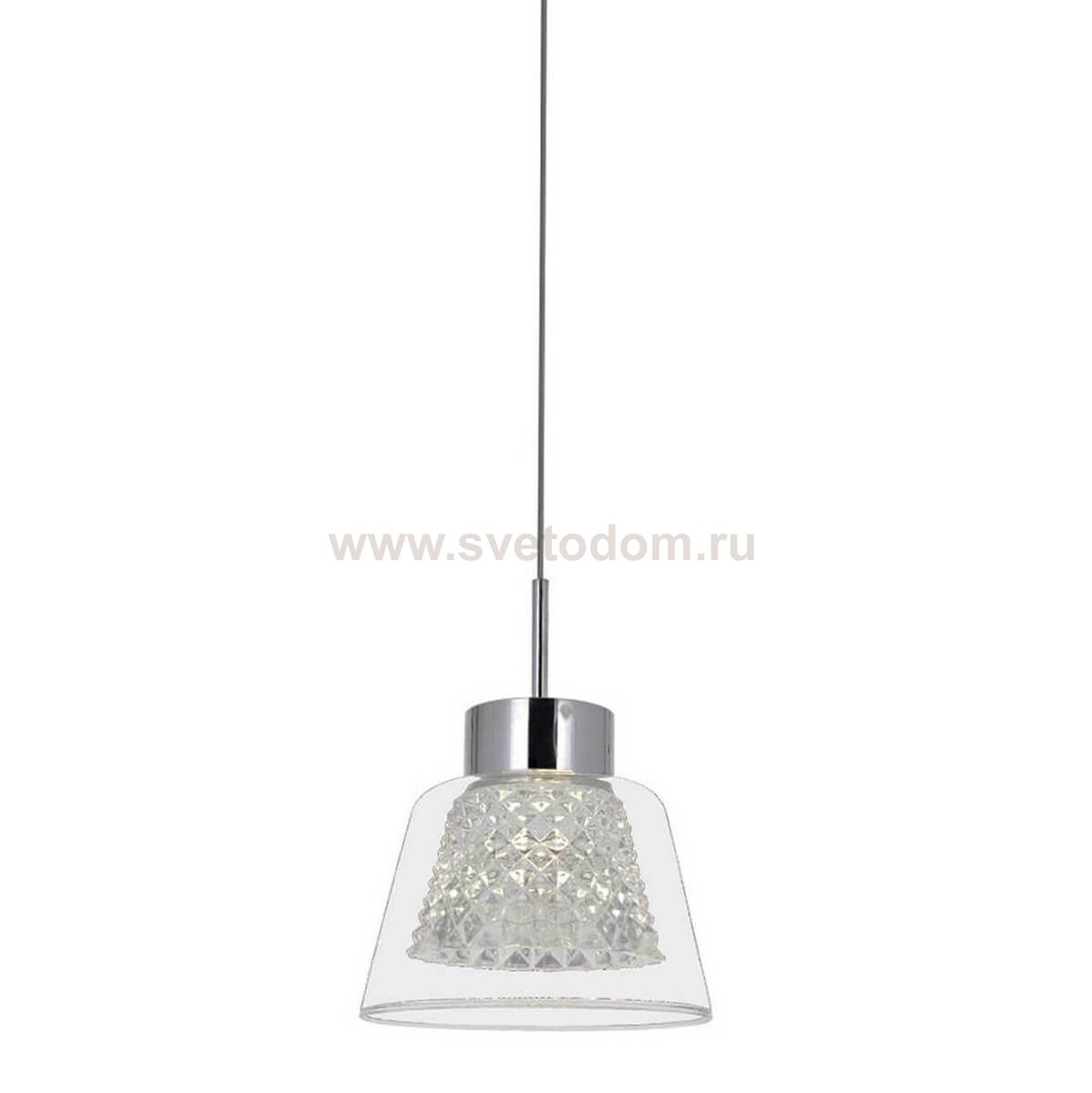 Подвес АЗАН хром h 120 d 10 Led 1x3w (4000K) Kink light 6112-1A