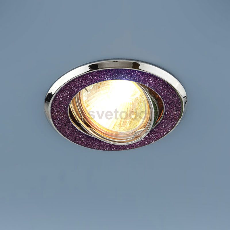 Точечный светильник Elektrostandard 611A SH MUC (малиновый блеск/хром)