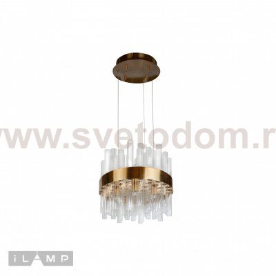 Подвесная люстра iLamp Art 6120-400 Золотая