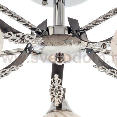 Люстра классическая Экономсвет 6125/5CR+BK WT