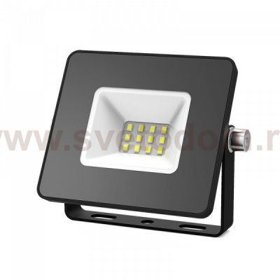 Прожектор Gauss Elementary 10W 850lm 6500К 200-240V IP65 PROMO черный LED (613100310P)