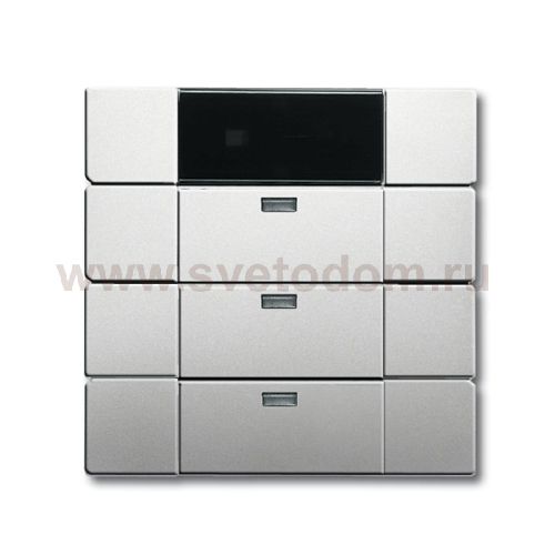 ИК-приемник c сенсорным выключателем 3 поста 5 каналов, solo алюминий [BJE6129-83] 6135-0-0130