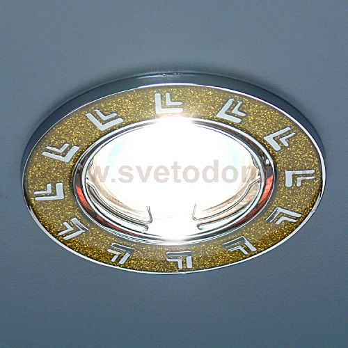 Светильник Elektrostandard 613A YL желтый блеск/хром 