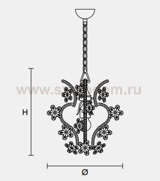 Подвесной светильник Masiero CLASSICA 6140 1