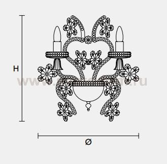 Настенный светильник Masiero CLASSICA 6145 A2