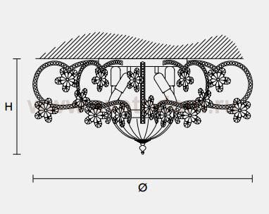 Потолочный светильник Masiero CLASSICA 6145 PL6