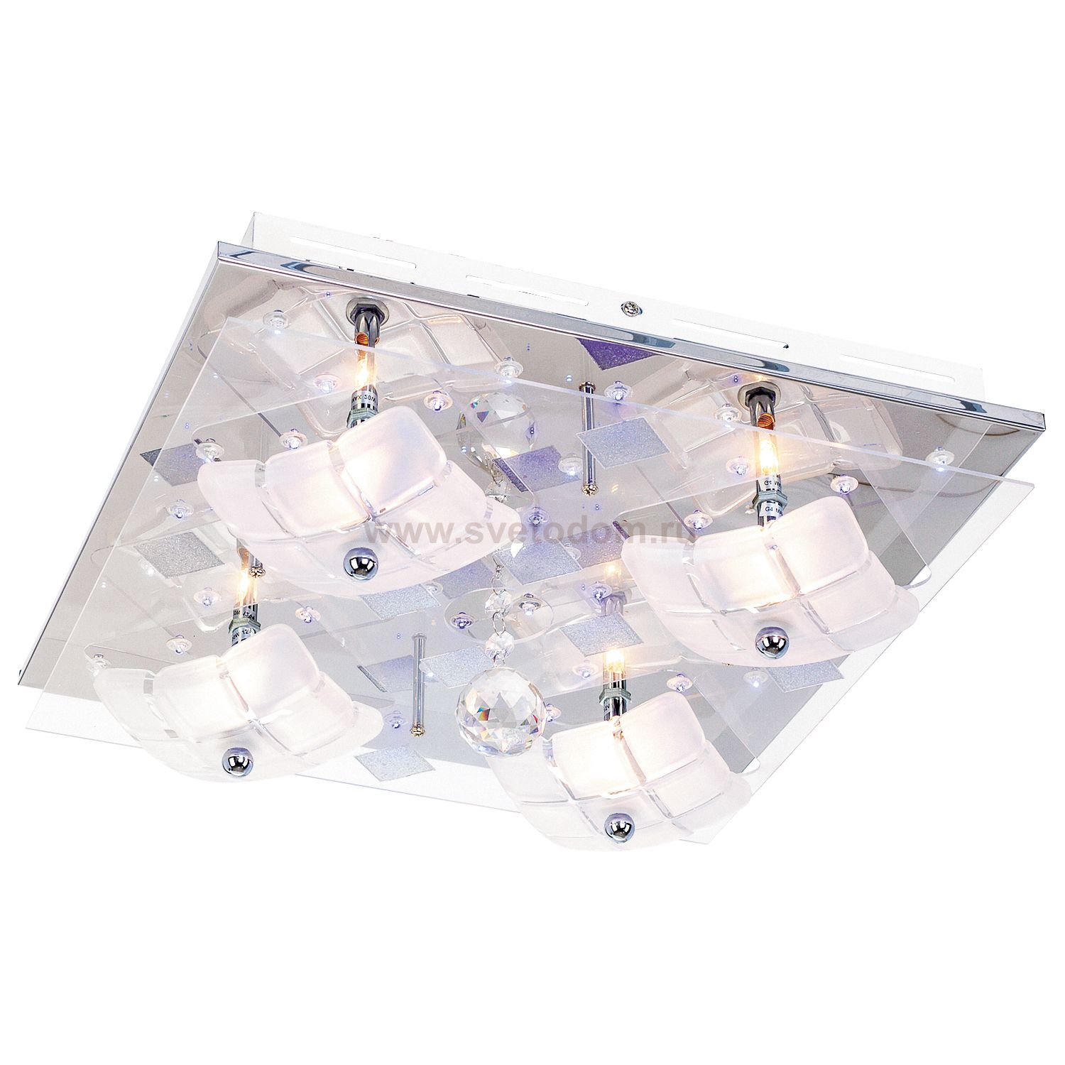 Светильник ЭкономСвет 6145/4CR RC WTBLLED