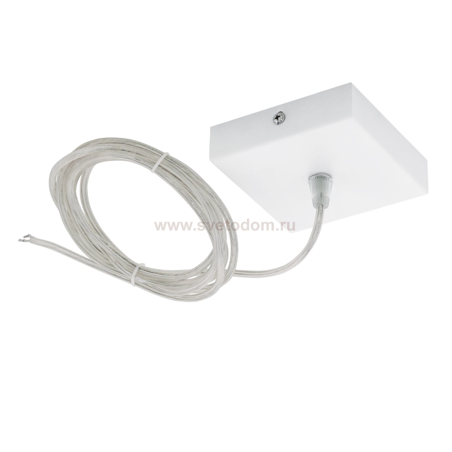 Потолочная чаша квадратная 100*100мм белая Eglo 61489 SALOBRENA 1 с кабелем 1м