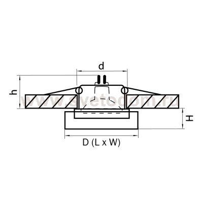 Светильник встраиваемый Lightstar 6140 Lui mini