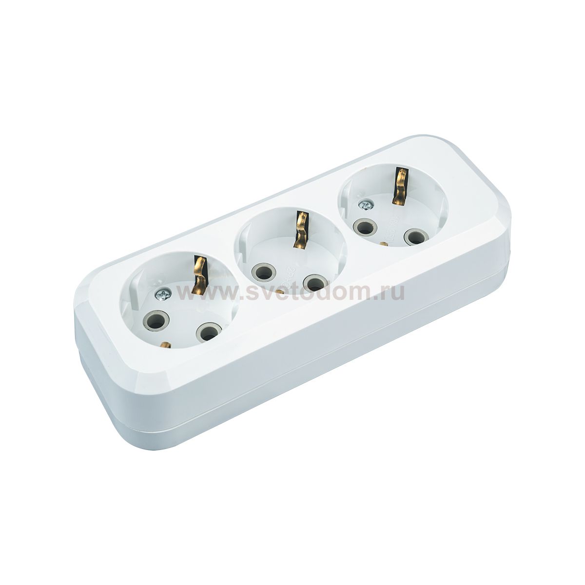 Колодка Navigator 61 584 NCA-BL01-03-E-WH 3гн с/з АБС пластик